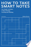 How to Take Smart Notes Cover
