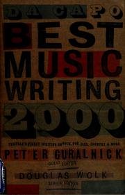 Cover of Da Capo best music writing 2000