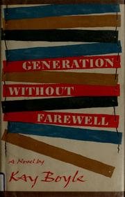 Cover of Generation without farewell