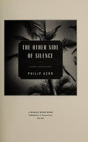 Cover of The other side of silence