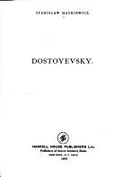 Cover of Dostoyevsky