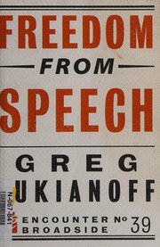 Cover of Freedom from speech