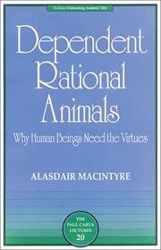 Cover of Dependent Rational Animals