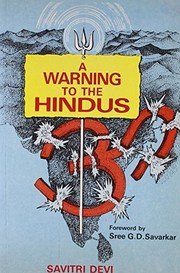 Cover of A warning to the Hindus