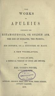 Cover of The golden asse of Lucius Apuleius