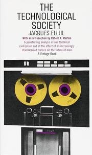 Cover of The Technological Society