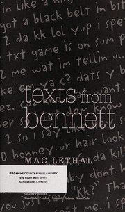 Cover of Texts from Bennett