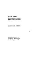 Cover of Dynamic Economics