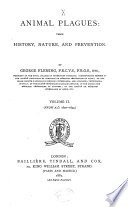 Cover of Animal Plagues; Their History, Nature, and Prevention