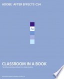 Cover of Adobe After Effects CS4 Classroom in a Book