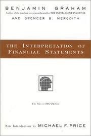 Cover of The interpretation of financial statements