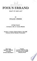 Cover of Fool's Errand