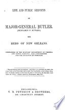 Cover of Life and Public Services of Major-General Butler (Benjamin F. Butler)