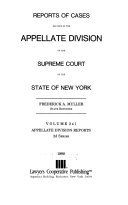Cover of Reports of Cases Decided in the Appellate Division of the Supreme Court, State of New York