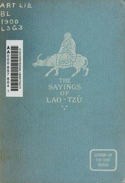 Cover of The Sayings of Lao Tzü