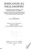 Cover of Zoological Philosophy