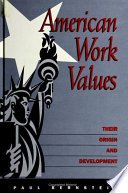 Cover of American Work Values
