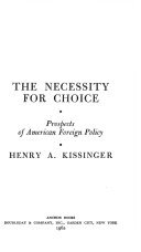 Cover of The Necessity for Choice