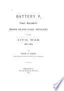 Cover of Battery F, First Regiment Rhode Island Light Artillery in the Civil War, 1861-1865