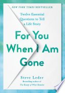 Cover of For You When I Am Gone