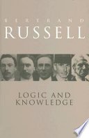 Cover of Logic and Knowledge