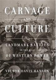 Cover of Carnage and culture