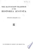 Cover of The Manuscript Tradition of the Historia Augusta