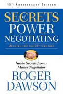 Cover of Secrets of Power Negotiating