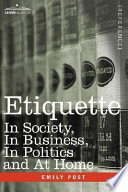 Etiquette Cover