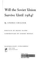 Cover of Will the Soviet Union Survive Until 1984?