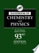 Cover of CRC Handbook of Chemistry and Physics