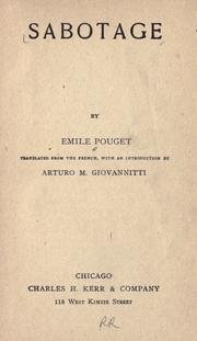 Cover of Sabotage