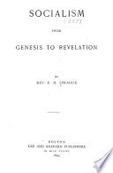 Cover of Socialism from Genesis to Revelation