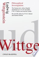 Cover of Philosophical Investigations