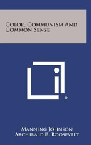 Color, Communism and Common Sense Cover