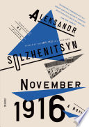 November 1916: A Novel Cover
