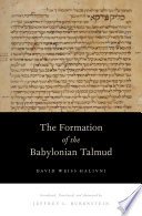 Cover of The Formation of the Babylonian Talmud
