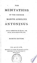 Cover of The Meditations of the Emperor Marcus Aurelius Antoninus