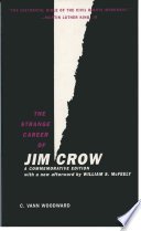 Cover of The Strange Career of Jim Crow
