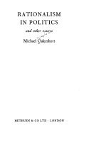 Cover of Rationalism in Politics