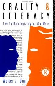 Cover of Orality and Literacy