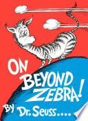 On Beyond Zebra! Cover