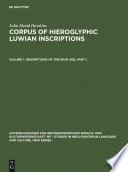 Cover of Inscriptions of the Iron Age