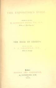 The book of Exodus Cover