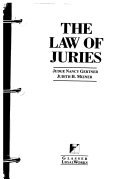 Cover of The Law of Juries