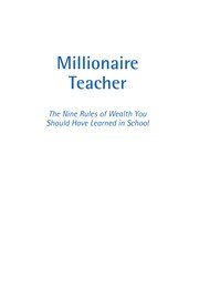 Cover of Millionaire teacher