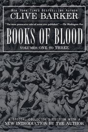 Cover of Books of Blood Volume One