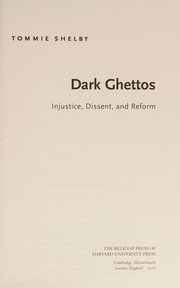 Cover of Dark ghettos