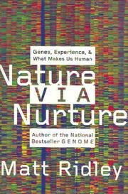 Cover of Nature Via Nurture