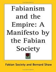 Cover of Fabianism and the empire